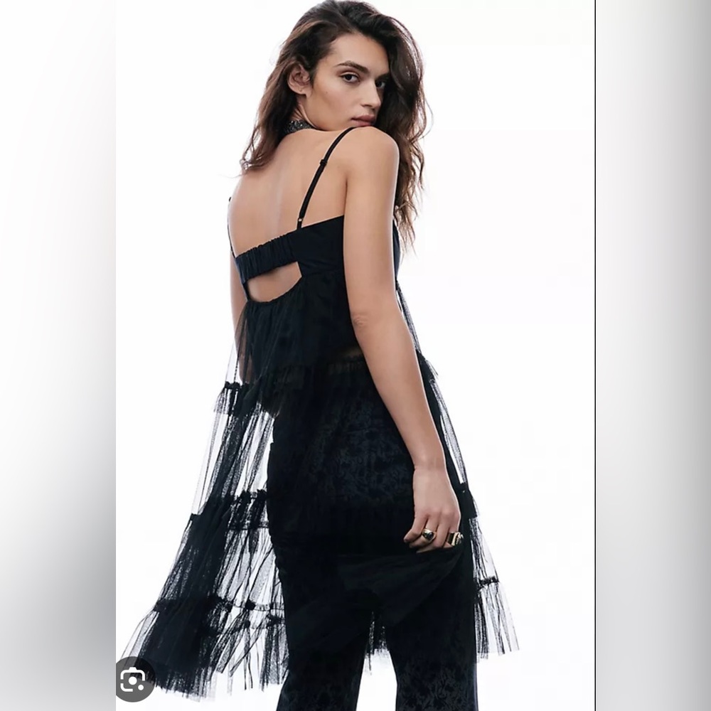 NWT Anthropologie x Maeve tiered tulle tunic blouse